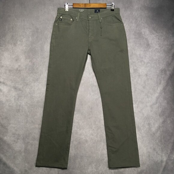 AG Men The Protege Straight Leg Pants size 31x31 Gray Flat Front Cotton Stretch - Picture 4 of 16